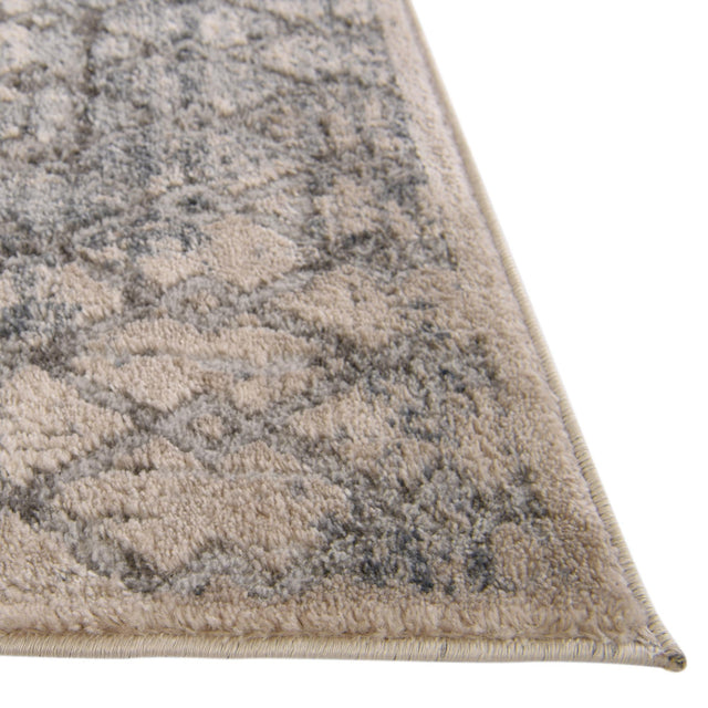 Gray 5' 1 x 8' Caspian Rectangle Area Rug 60% Polypropylene & 40% Polyester With Cotton Backing Modern Chic Carpet for Home Interior Design Decorating for Sale at Rug Engine