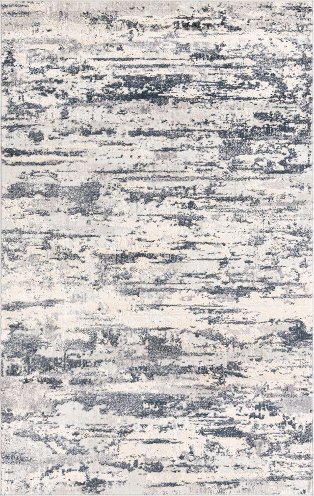 Gray 5' 1 x 8' Caspian Rectangle Area Rug 60% Polypropylene & 40% Polyester With Cotton Backing Modern Chic Carpet for Home Interior Design Decorating for Sale at Rug Engine