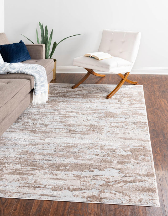 Beige 9' x 12' 2 Caspian Rectangle Area Rug 60% Polypropylene & 40% Polyester With Cotton Backing Modern Chic Carpet for Home Interior Design Decorating for Sale at Rug Engine