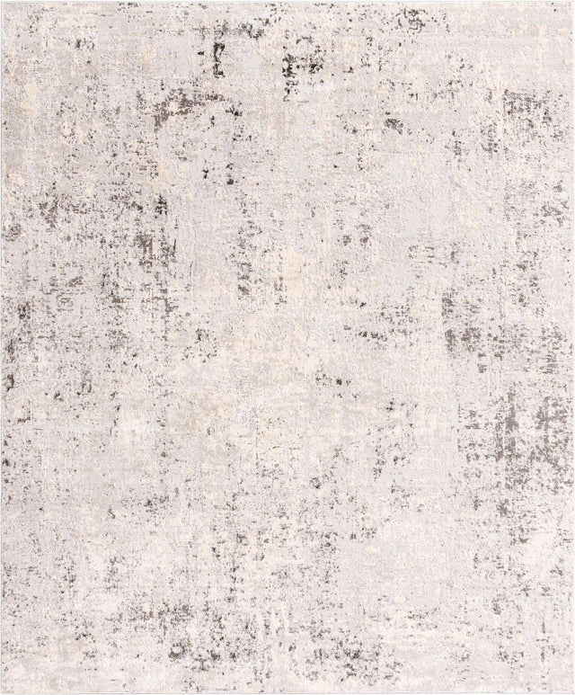 Gray 8' x 10' Caspian Rectangle Area Rug 60% Polypropylene & 40% Polyester With Cotton Backing Modern Chic Carpet for Home Interior Design Decorating for Sale at Rug Engine
