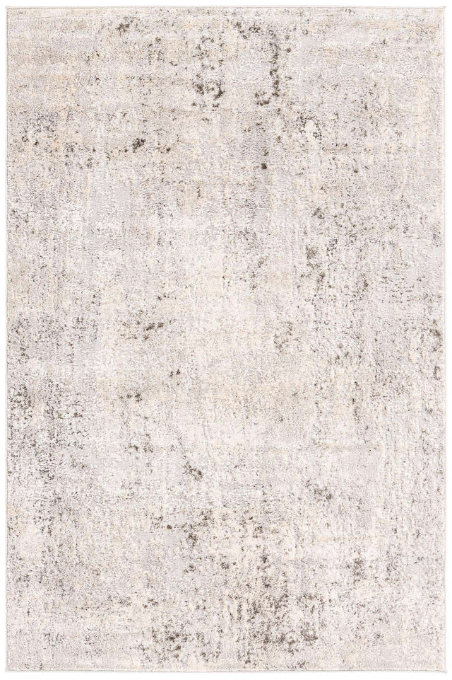 Gray 4' 1 x 6' 1 Caspian Rectangle Area Rug 60% Polypropylene & 40% Polyester With Cotton Backing Modern Chic Carpet for Home Interior Design Decorating for Sale at Rug Engine