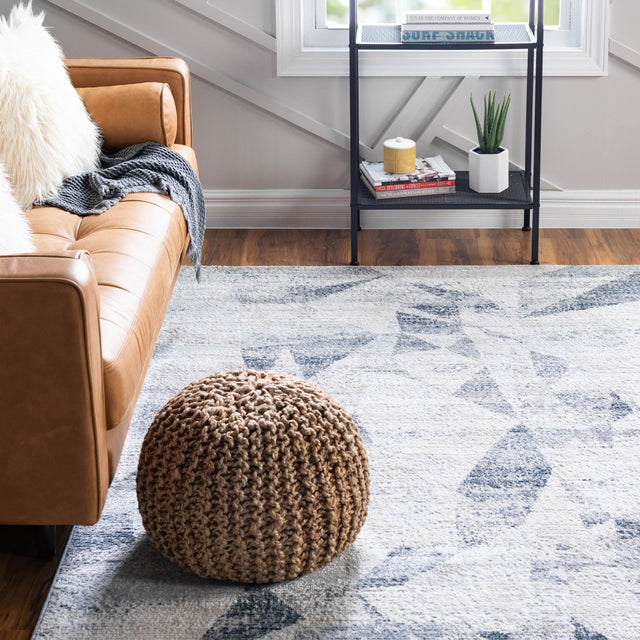 Gray 9' x 12' 2 Caspian Rectangle Area Rug 60% Polypropylene & 40% Polyester With Cotton Backing Modern Chic Carpet for Home Interior Design Decorating for Sale at Rug Engine