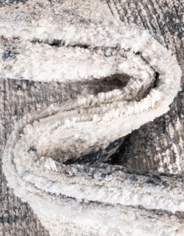 Gray 5' 1 x 8' Caspian Rectangle Area Rug 60% Polypropylene & 40% Polyester With Cotton Backing Modern Chic Carpet for Home Interior Design Decorating for Sale at Rug Engine