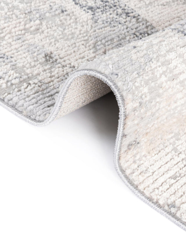 Gray 5' 1 x 8' Caspian Rectangle Area Rug 60% Polypropylene & 40% Polyester With Cotton Backing Modern Chic Carpet for Home Interior Design Decorating for Sale at Rug Engine