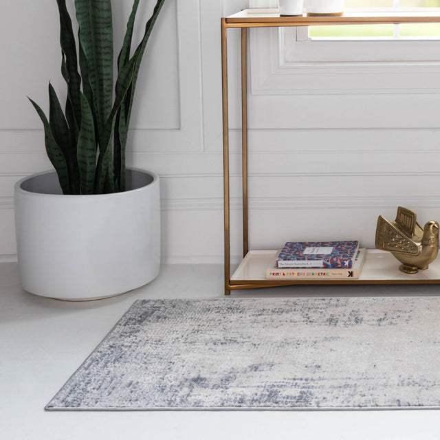 Bone 2' 2 x 6' 1 Caspian Runner Area Rug 60% Polypropylene & 40% Polyester With Cotton Backing Modern Chic Carpet for Home Interior Design Decorating for Sale at Rug Engine