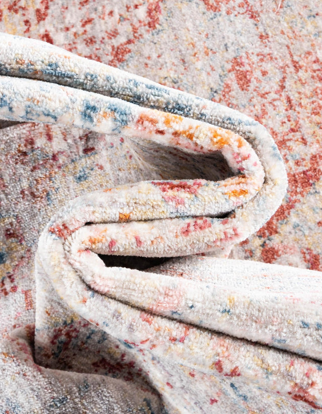 Red 4' 1 x 5' 7 Noble Rectangle Area Rug 100% Polyester Traditional Distressed Classic Contemporary Carpet for Home Decor for Sale at Rug Engine