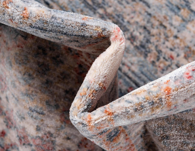 Blue 2' 2 x 3' 1 Noble Rectangle Area Rug 100% Polyester Traditional Distressed Classic Contemporary Carpet for Home Decor for Sale at Rug Engine