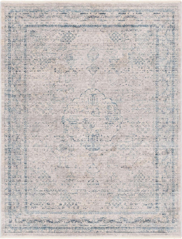 Ivory 4' 1 x 5' 7 Noble Rectangle Area Rug 100% Polyester Traditional Distressed Classic Contemporary Carpet for Home Decor for Sale at Rug Engine