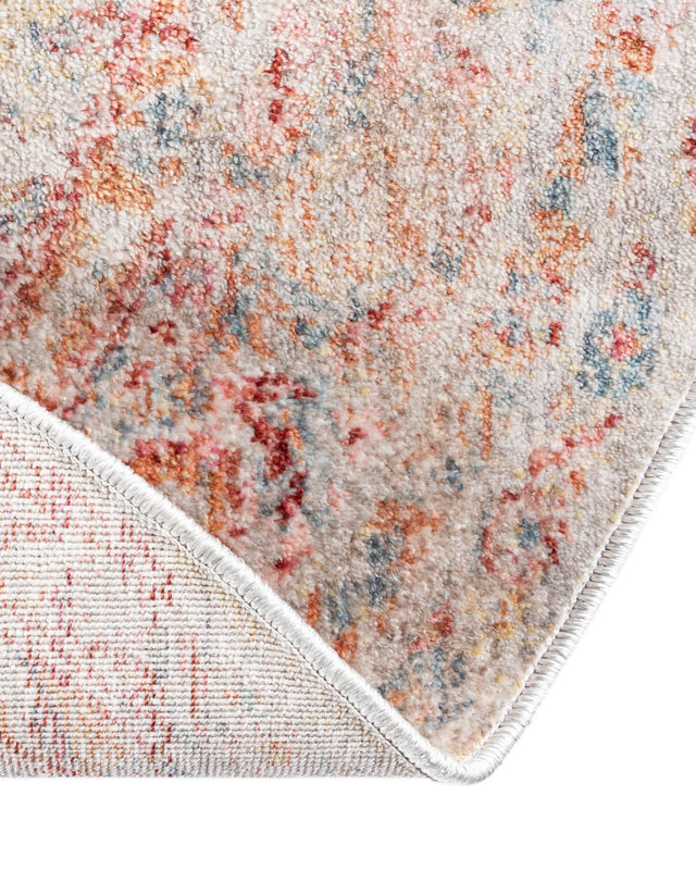 Multicolor 3' 3 x 3' 3 Noble Round Area Rug 100% Polyester Traditional Distressed Classic Contemporary Carpet for Home Decor for Sale at Rug Engine