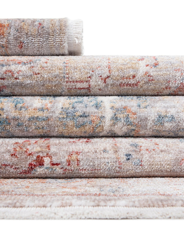 Multicolor 2' 2 x 5' 11 Noble Runner Area Rug 100% Polyester Traditional Distressed Classic Contemporary Carpet for Home Decor for Sale at Rug Engine