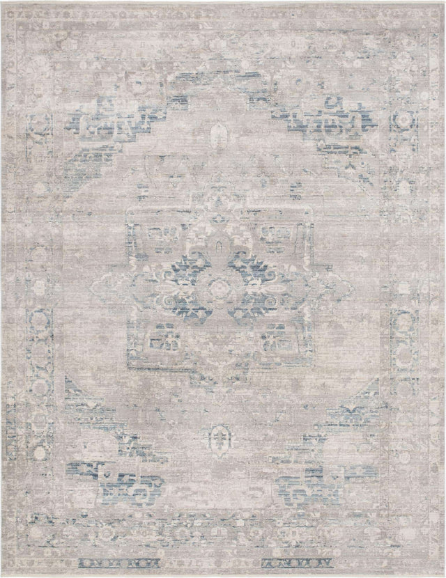 Gray 10' x 13' 5 Noble Rectangle Area Rug 100% Polyester Traditional Distressed Classic Contemporary Carpet for Home Decor for Sale at Rug Engine