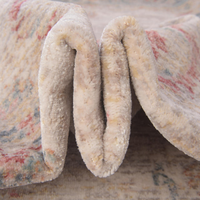 Ivory 4' 1 x 5' 7 Noble Rectangle Area Rug 100% Polyester Traditional Distressed Classic Contemporary Carpet for Home Decor for Sale at Rug Engine