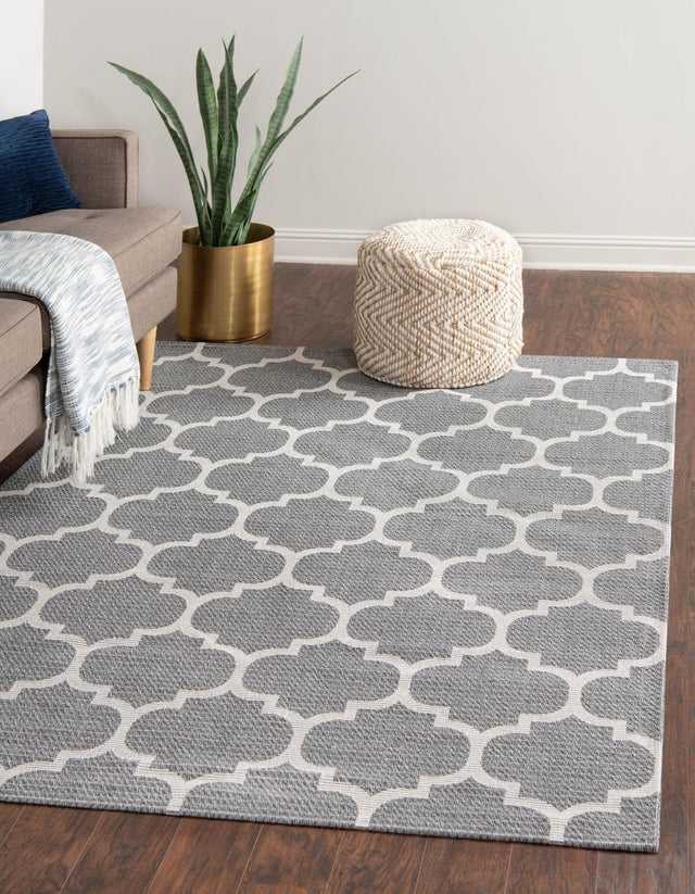 Dark Gray 7' 5 x 10' Decatur Rectangle Area Rug 100% Cotton All Natural Sustainable Eco-Friendly Carpet for Dining Living Office Dorm Rooms for Sale at Rug Engine