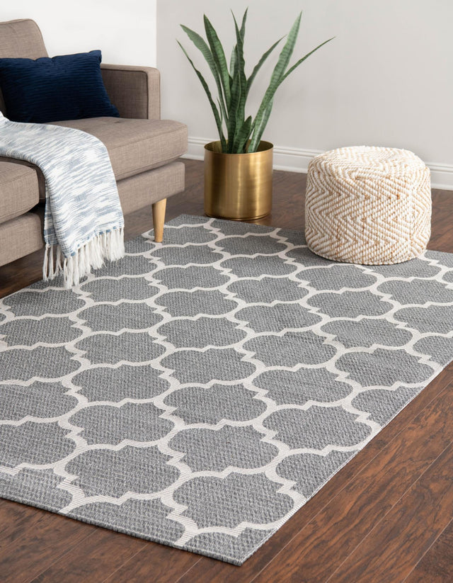 Dark Gray 7' 5 x 10' Decatur Rectangle Area Rug 100% Cotton All Natural Sustainable Eco-Friendly Carpet for Dining Living Office Dorm Rooms for Sale at Rug Engine