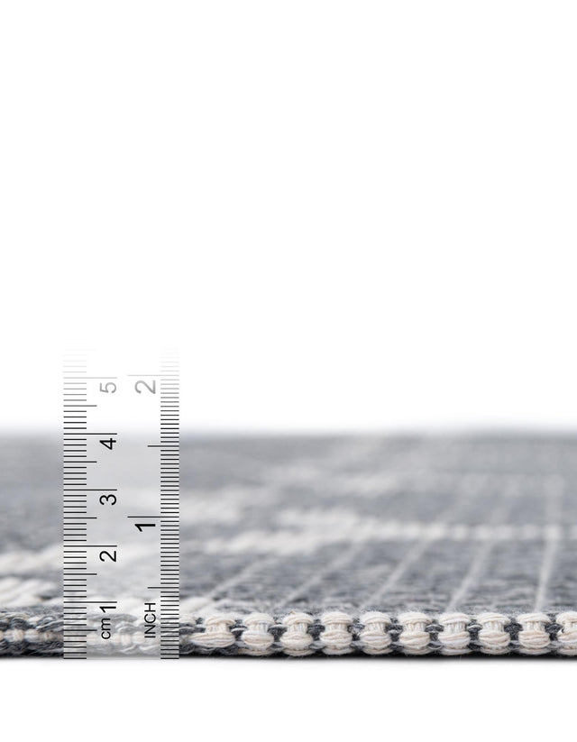 Dark Gray 5' x 7' 2 Decatur Rectangle Area Rug 100% Cotton All Natural Sustainable Eco-Friendly Carpet for Dining Living Office Dorm Rooms for Sale at Rug Engine