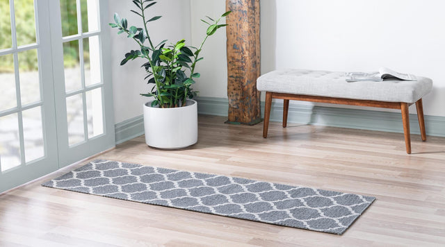Dark Gray 2' x 6' Decatur Runner Area Rug 100% Cotton All Natural Sustainable Eco-Friendly Carpet for Dining Living Office Dorm Rooms for Sale at Rug Engine