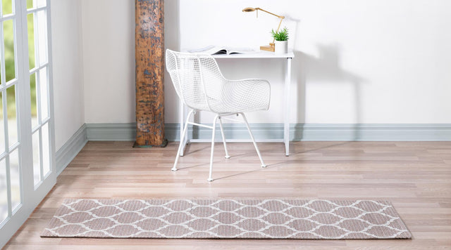 Taupe 2' x 6' Decatur Runner Area Rug 100% Cotton All Natural Sustainable Eco-Friendly Carpet for Dining Living Office Dorm Rooms for Sale at Rug Engine