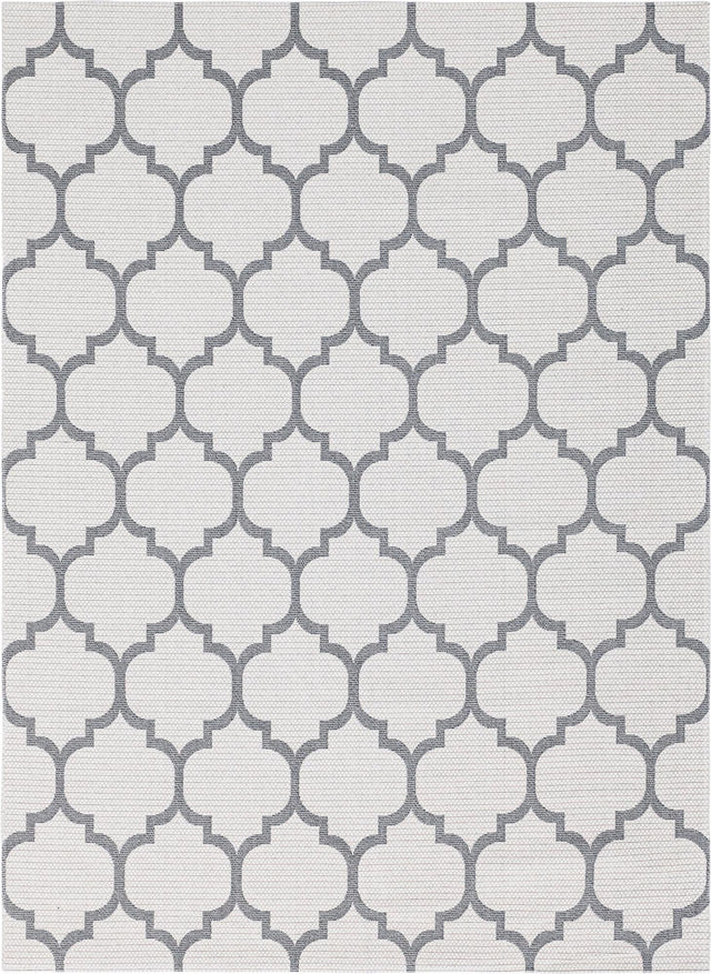 Ivory 7' 5 x 10' Decatur Rectangle Area Rug 100% Cotton All Natural Sustainable Eco-Friendly Carpet for Dining Living Office Dorm Rooms for Sale at Rug Engine
