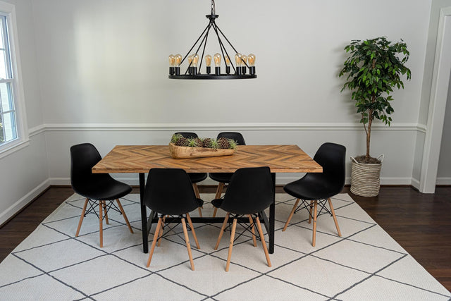 Ivory 7' 5 x 10' Decatur Rectangle Area Rug 100% Cotton All Natural Sustainable Eco-Friendly Carpet for Dining Living Office Dorm Rooms for Sale at Rug Engine