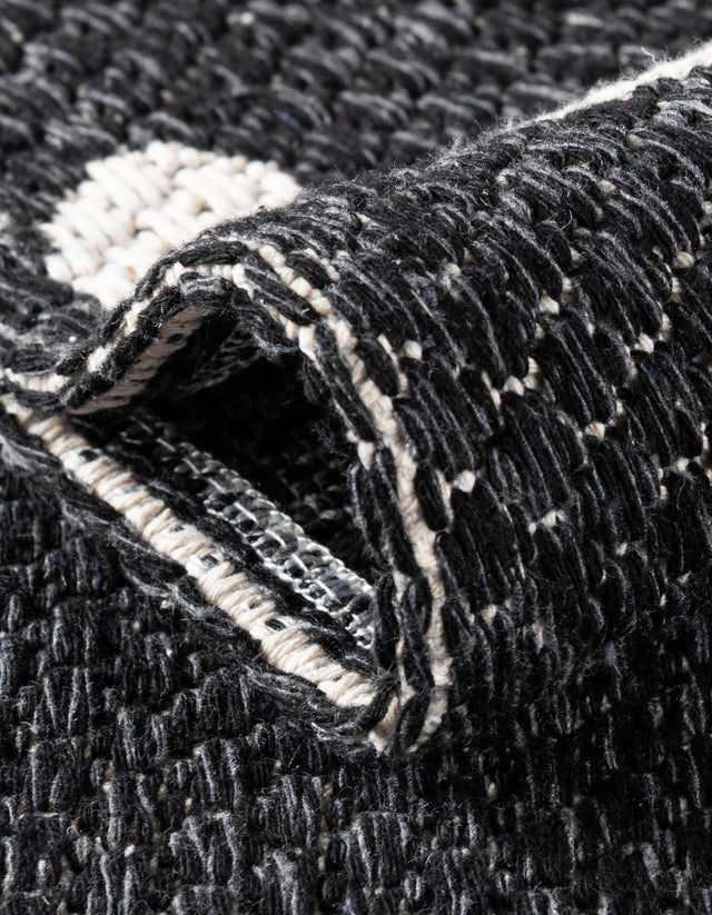 Black 8' 5 x 11' 4 Decatur Rectangle Area Rug 100% Cotton All Natural Sustainable Eco-Friendly Carpet for Dining Living Office Dorm Rooms for Sale at Rug Engine