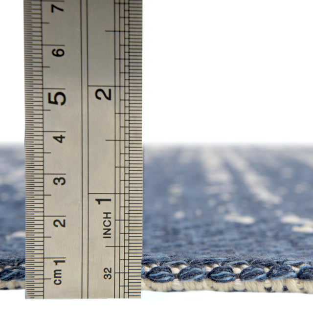 Navy Blue 8' 5 x 11' 4 Decatur Rectangle Area Rug 100% Cotton All Natural Sustainable Eco-Friendly Carpet for Dining Living Office Dorm Rooms for Sale at Rug Engine