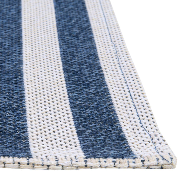 Navy Blue 2' 2 x 3' 1 Decatur Rectangle Area Rug 100% Cotton All Natural Sustainable Eco-Friendly Carpet for Dining Living Office Dorm Rooms for Sale at Rug Engine