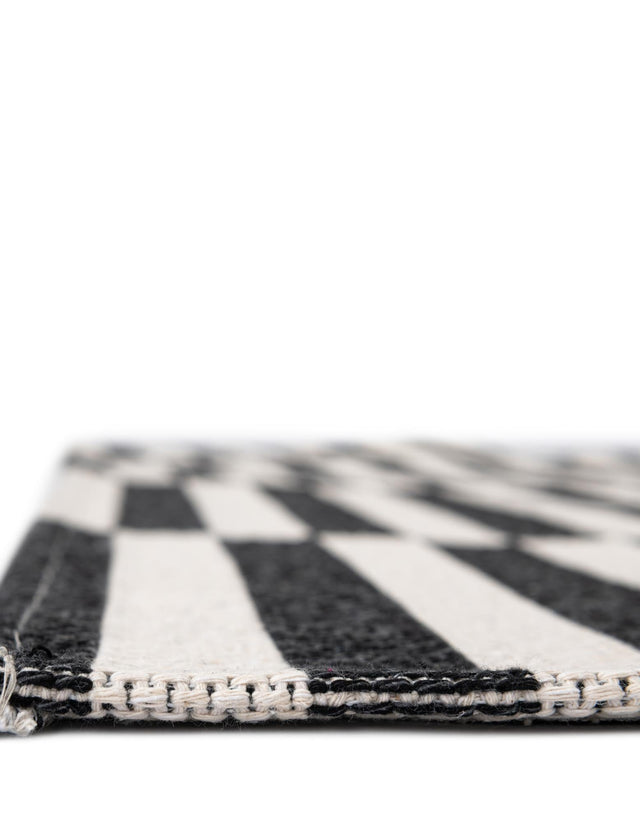 Black 2' 2 x 3' 1 Decatur Rectangle Area Rug 100% Cotton All Natural Sustainable Eco-Friendly Carpet for Dining Living Office Dorm Rooms for Sale at Rug Engine