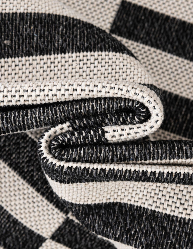 Black 7' 5 x 10' Decatur Rectangle Area Rug 100% Cotton All Natural Sustainable Eco-Friendly Carpet for Dining Living Office Dorm Rooms for Sale at Rug Engine