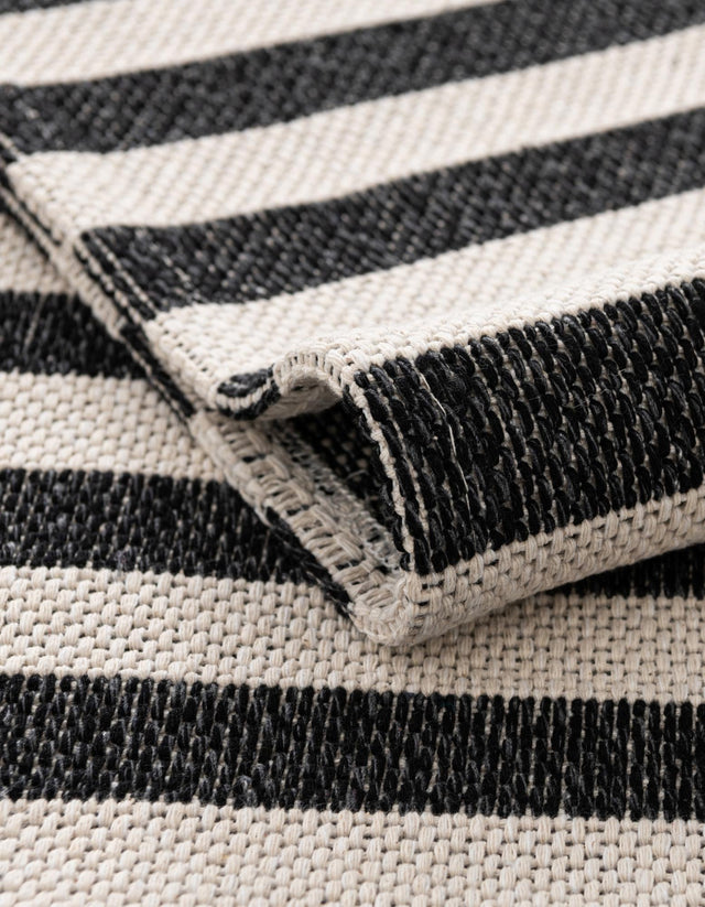 Black 2' x 6' Decatur Runner Area Rug 100% Cotton All Natural Sustainable Eco-Friendly Carpet for Dining Living Office Dorm Rooms for Sale at Rug Engine