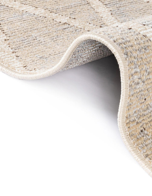 Beige 7' x 7' Starlight Round Area Rug 100% Polypropylene Visually Appealing Unique Carpet for Living Rooms, Bedroom, Dining, Office for Sale at Rug Engine
