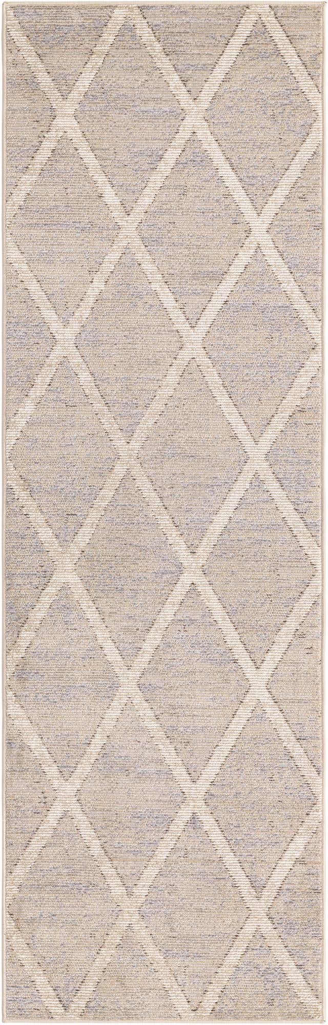 Beige 2' 2 x 6' 1 Starlight Runner Area Rug 100% Polypropylene Visually Appealing Unique Carpet for Living Rooms, Bedroom, Dining, Office for Sale at Rug Engine