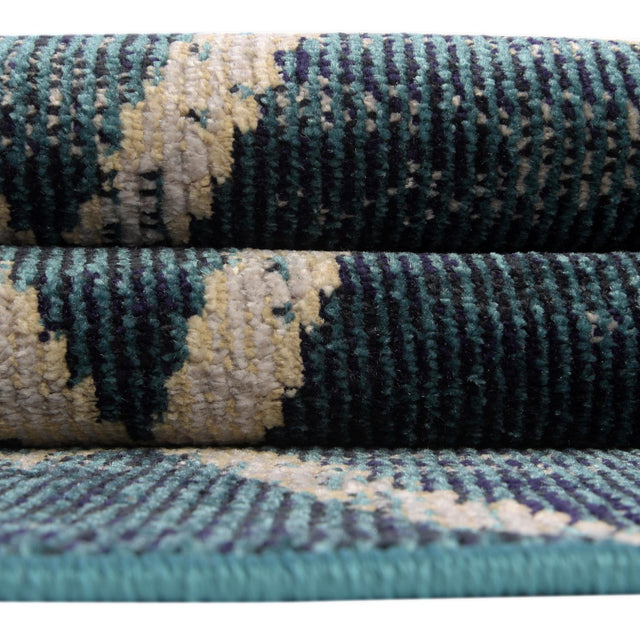 Navy Blue 4' 1 x 6' 1 Starlight Rectangle Area Rug 100% Polypropylene Visually Appealing Unique Carpet for Living Rooms, Bedroom, Dining, Office for Sale at Rug Engine