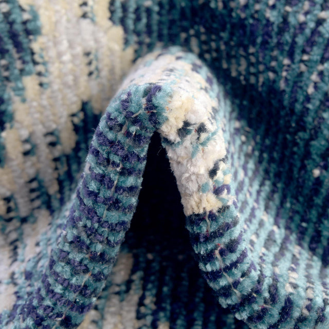 Navy Blue 4' 1 x 4' 1 Starlight Round Area Rug 100% Polypropylene Visually Appealing Unique Carpet for Living Rooms, Bedroom, Dining, Office for Sale at Rug Engine
