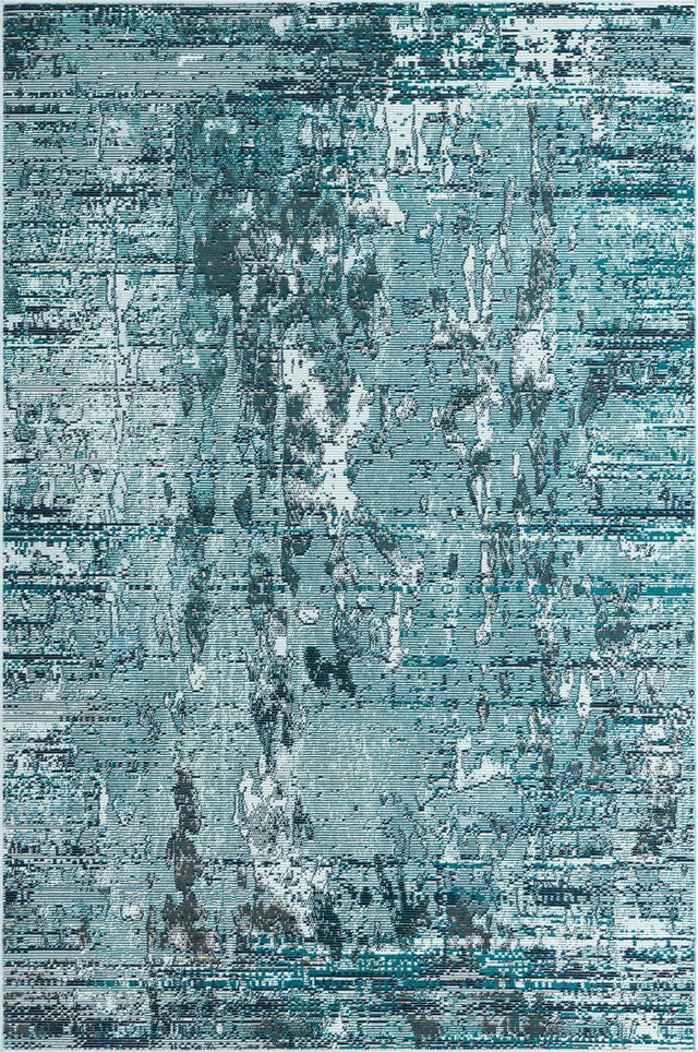 Blue 5' 1 x 8' Starlight Rectangle Area Rug 100% Polypropylene Visually Appealing Unique Carpet for Living Rooms, Bedroom, Dining, Office for Sale at Rug Engine