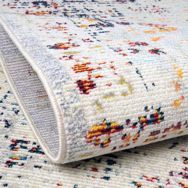 Beige 5' 1 x 8' Charm Rectangle Area Rug 100% Polypropylene With Jute Backing Traditional Vintage Distressed Look Carpet for Living Rooms Dining Office Space for Sale at Rug Engine