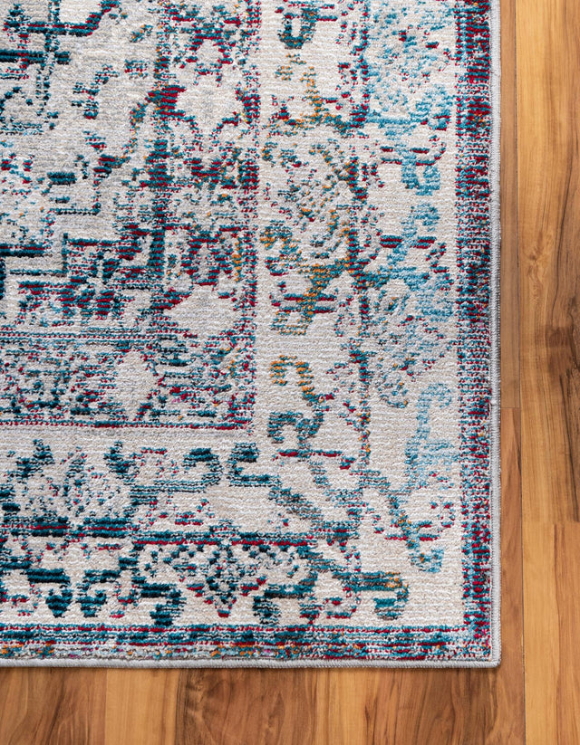 Gray 9' x 12' 2 Charm Rectangle Area Rug 100% Polypropylene With Jute Backing Traditional Vintage Distressed Look Carpet for Living Rooms Dining Office Space for Sale at Rug Engine