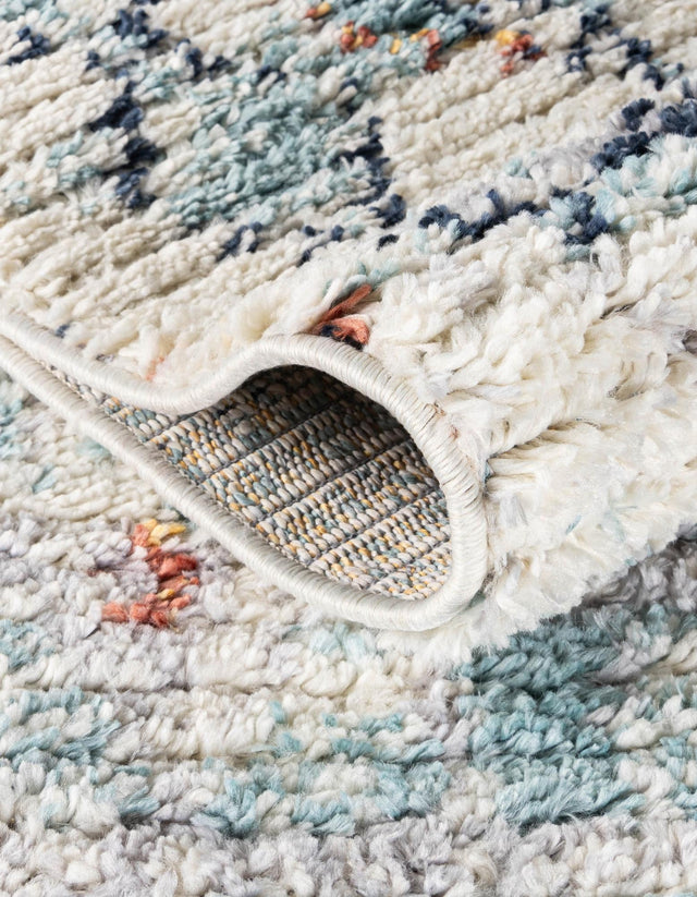 Light Blue 5' 1 x 8' Morocco Rectangle Area Rug 100% Polyester Traditional Classic Carpet for Moroccan Inspired Interior Design Home Decor for Sale at Rug Engine