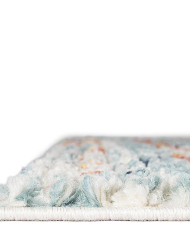 Light Blue 9' x 12' 2 Morocco Rectangle Area Rug 100% Polyester Traditional Classic Carpet for Moroccan Inspired Interior Design Home Decor for Sale at Rug Engine