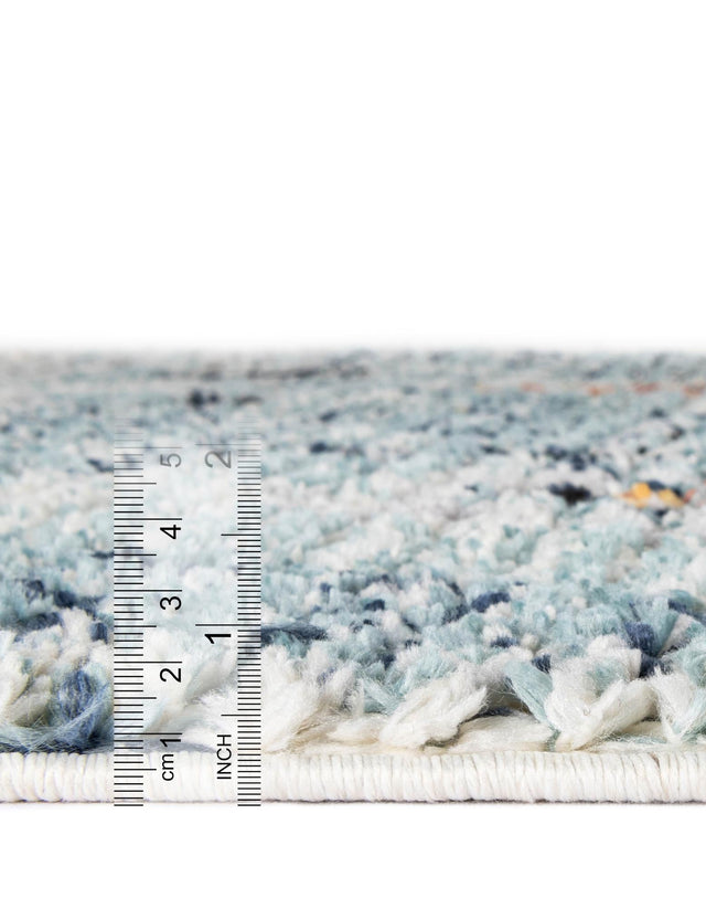 Light Blue 2' 7 x 10' Morocco Runner Area Rug 100% Polyester Traditional Classic Carpet for Moroccan Inspired Interior Design Home Decor for Sale at Rug Engine