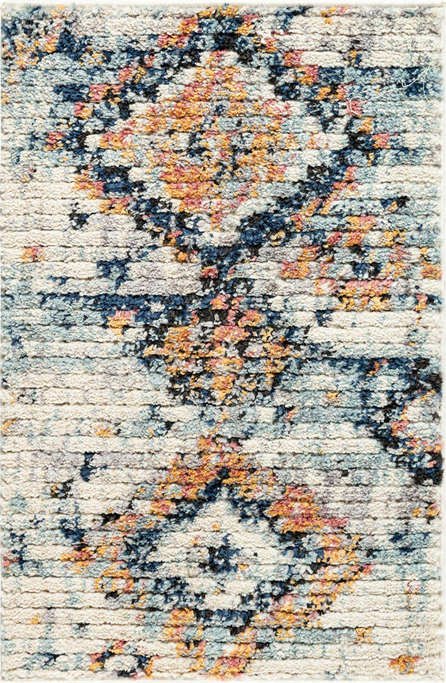Ivory 2' 2 x 3' 1 Morocco Rectangle Area Rug 100% Polyester Traditional Classic Carpet for Moroccan Inspired Interior Design Home Decor for Sale at Rug Engine