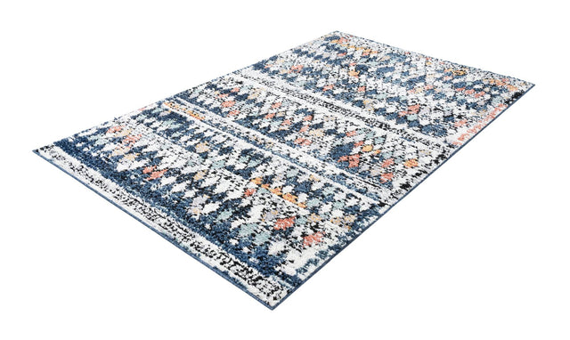 Multicolor 5' 1 x 8' Morocco Rectangle Area Rug 100% Polyester Traditional Classic Carpet for Moroccan Inspired Interior Design Home Decor for Sale at Rug Engine