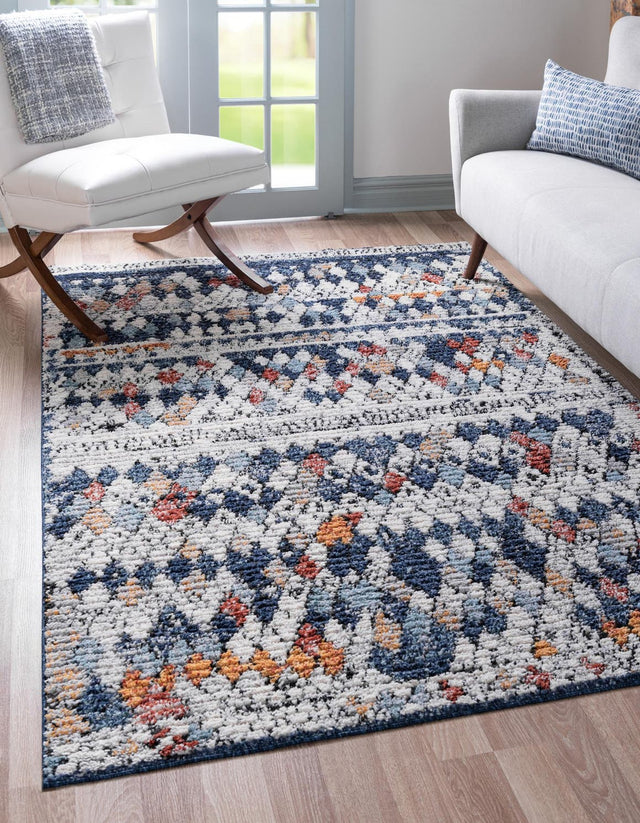 Multicolor 10' x 13' Morocco Rectangle Area Rug 100% Polyester Traditional Classic Carpet for Moroccan Inspired Interior Design Home Decor for Sale at Rug Engine