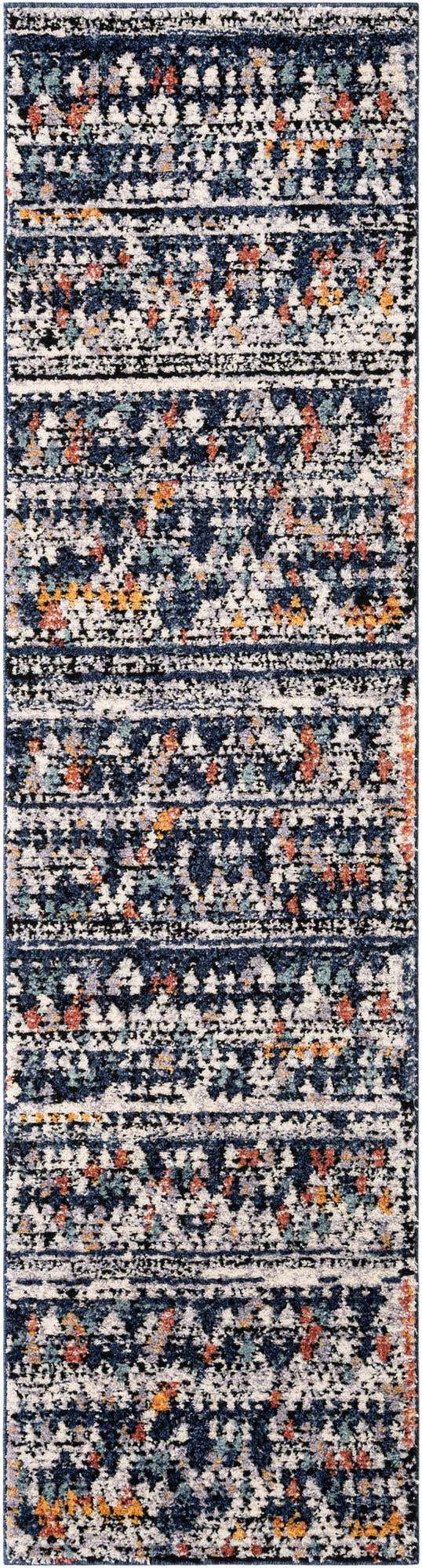Multicolor 2' 7 x 10' Morocco Runner Area Rug 100% Polyester Traditional Classic Carpet for Moroccan Inspired Interior Design Home Decor for Sale at Rug Engine