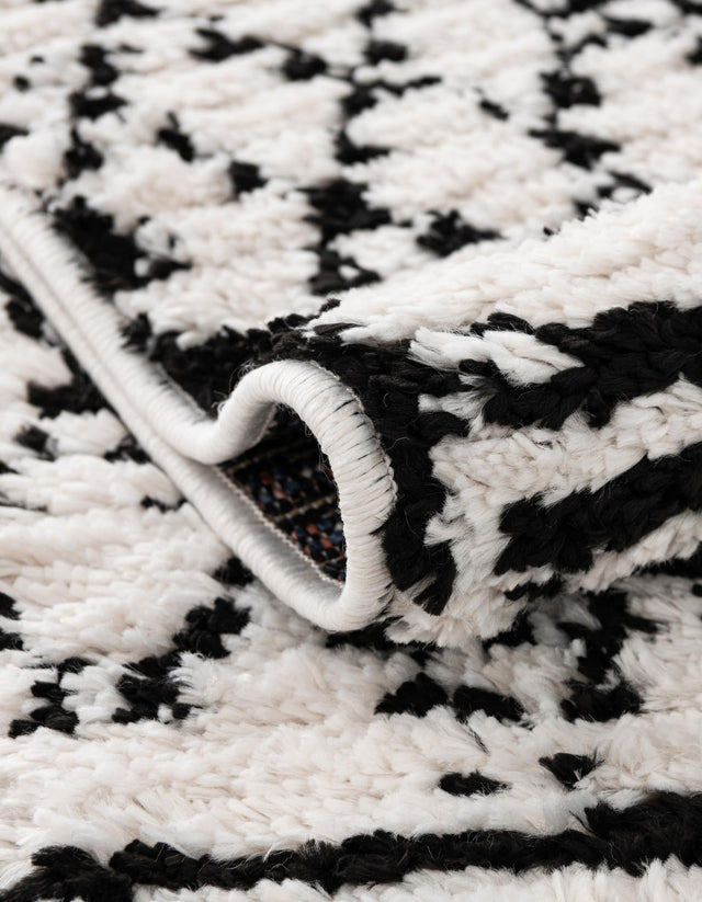 Ivory 8' x 10' Morocco Rectangle Area Rug 100% Polyester Traditional Classic Carpet for Moroccan Inspired Interior Design Home Decor for Sale at Rug Engine