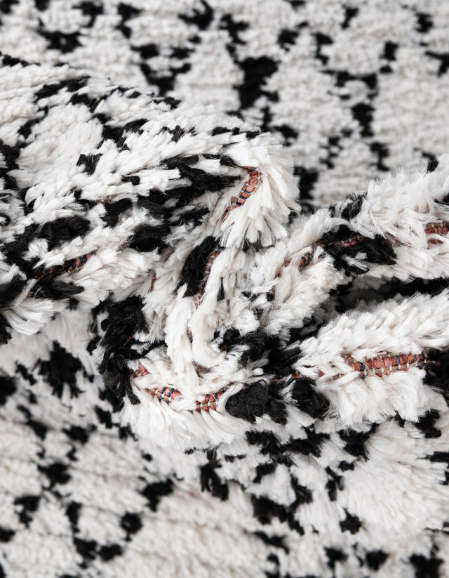 Ivory 9' x 12' 2 Morocco Rectangle Area Rug 100% Polyester Traditional Classic Carpet for Moroccan Inspired Interior Design Home Decor for Sale at Rug Engine