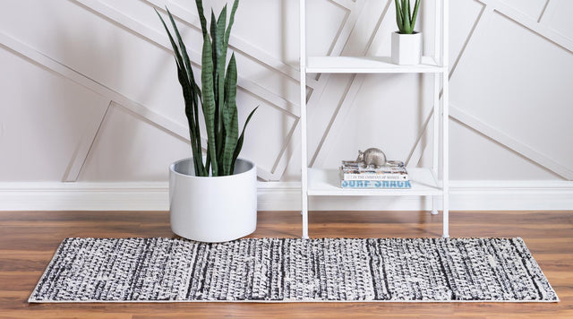 Ivory 2' 7 x 10' Morocco Runner Area Rug 100% Polyester Traditional Classic Carpet for Moroccan Inspired Interior Design Home Decor for Sale at Rug Engine