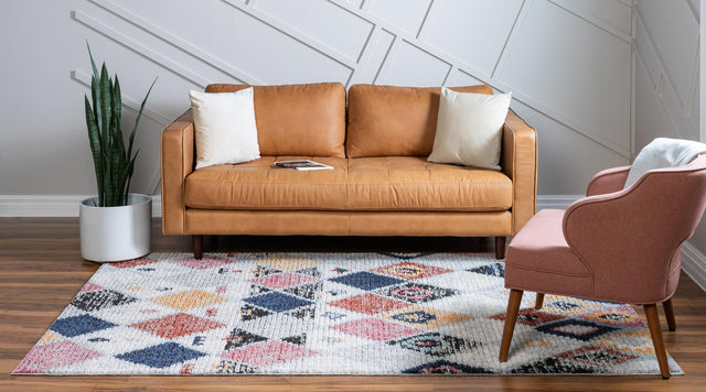 Multicolor 2' 2 x 3' Morocco Rectangle Area Rug 100% Polyester Traditional Classic Carpet for Moroccan Inspired Interior Design Home Decor for Sale at Rug Engine