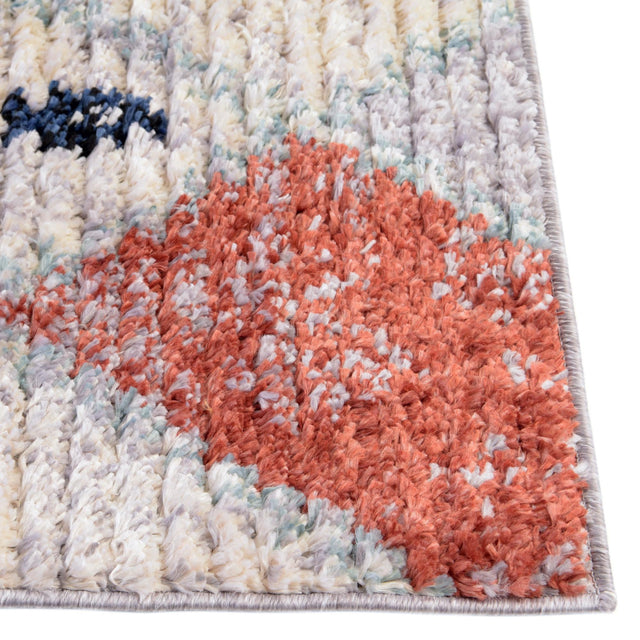 Multicolor 5' 1 x 8' Morocco Rectangle Area Rug 100% Polyester Traditional Classic Carpet for Moroccan Inspired Interior Design Home Decor for Sale at Rug Engine