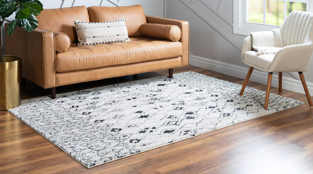 Ivory 2' 2 x 3' Morocco Rectangle Area Rug 100% Polyester Traditional Classic Carpet for Moroccan Inspired Interior Design Home Decor for Sale at Rug Engine