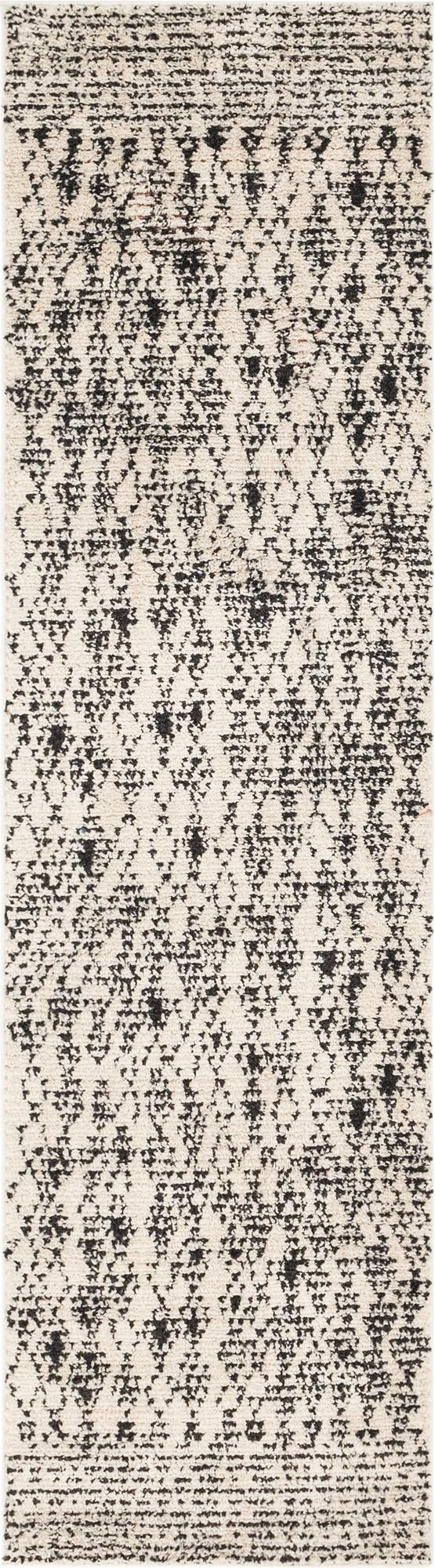 Ivory 3' x 10' Morocco Runner Area Rug 100% Polyester Traditional Classic Carpet for Moroccan Inspired Interior Design Home Decor for Sale at Rug Engine